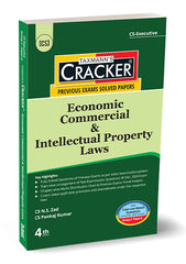 Taxmann Cracker -Economic Commercial & Intellectual Property Laws Book for CS Executive by N.S. Zad, Pankaj Kumar