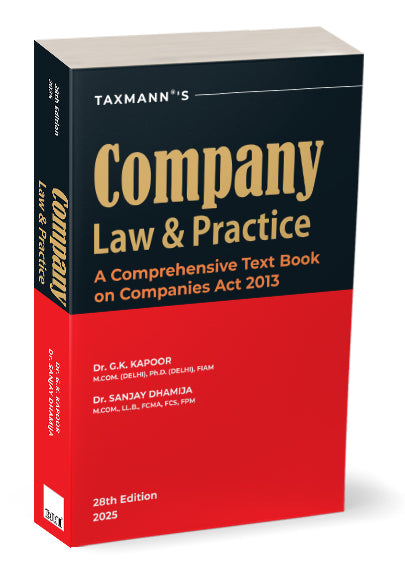 Taxmann's Company Law & Practice Book by G.K. Kapoor, Sanjay Dhamija