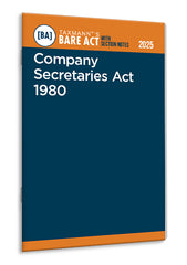 Taxmann's Company Secretaries Act 1980 – Bare Act with Section Notes