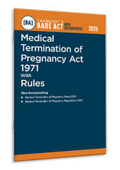 Taxmann's Medical Termination of Pregnancy Act 1971 with Rules – Bare Act with Section Notes