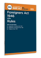 Taxmann's Foreigners Act 1946 with Rules – Bare Act with Section Notes