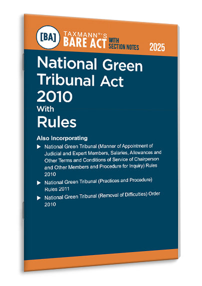 Taxmann's National Green Tribunal Act 2010 with Rules – Bare Act with Section Notes