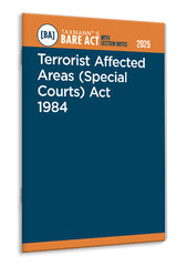 Taxmann's Terrorist Affected Areas (Special Courts) Act 1984 – Bare Act with Section Notes