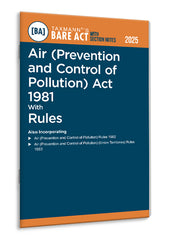 Taxmann's Air (Prevention and Control of Pollution) Act 1981 with Rules – Bare Act with Section Notes