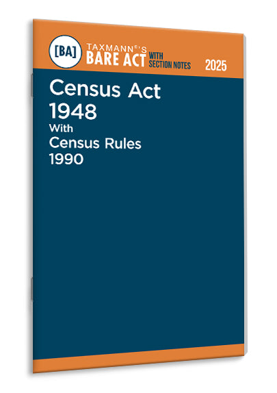 Taxmann's Census Act 1948 with Census Rules 1990 – Bare Act with Section Notes
