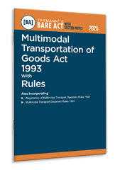 Taxmann's Multimodal Transportation of Goods Act 1993 with Rules – Bare Act with Section Notes