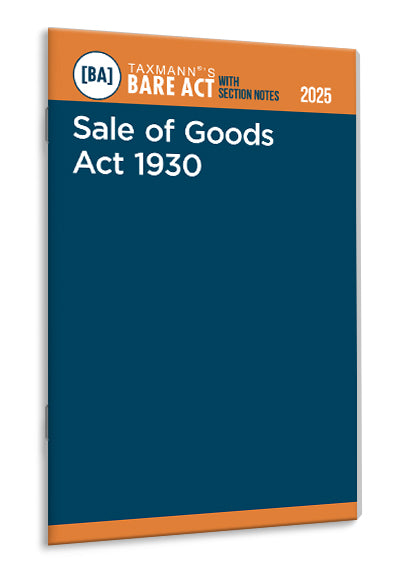 Taxmann's Sale of Goods Act 1930 – Bare Act with Section Notes