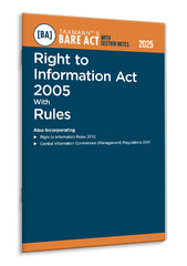 Taxmann's Right to Information Act 2005 with Rules – Bare Act with Section Notes