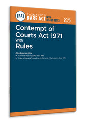Taxmann's Contempt of Courts Act 1971 with Rules – Bare Act with Section Notes
