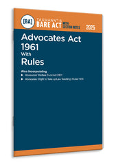 Taxmann's Advocates Act 1961 with Rules – Bare Act with Section Notes