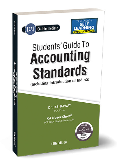 Students' Guide to Accounting Standards book for CA Intermediate By D.S. Rawat, Nozer Shroff