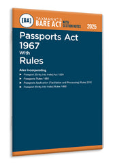 Taxmann's Passports Act 1967 with Rules – Bare Act with Section Notes