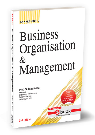 Taxmann Business Organisation & Management Book by Abha Mathur