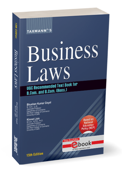 Taxmann's Business Laws book by Bhushan Kumar Goyal, Kinneri Jain