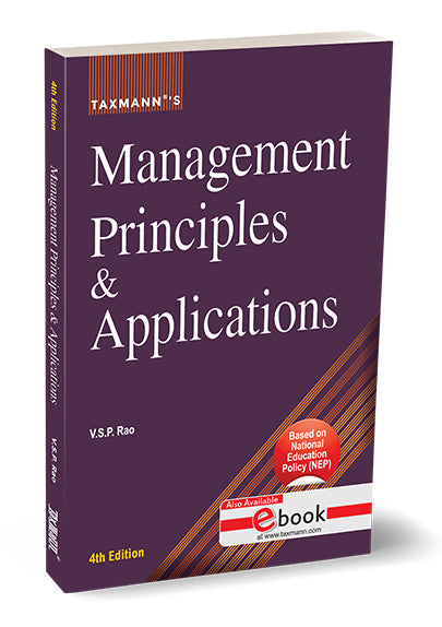Taxmann Management Principles & Applications Book by V.S.P. Rao