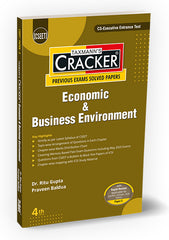 Taxmann Cracker -Economic & Business Environment (Paper 3) Book for CSEET by Ritu Gupta, Praveen Baldua