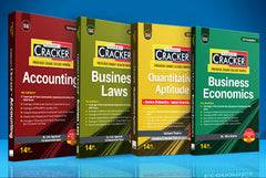 Taxmann Cracker Combo Papers 1 to 4 (Accounts, Law, Maths, LR & Stats, and Economics) Set of 4 Books for CA Foundation