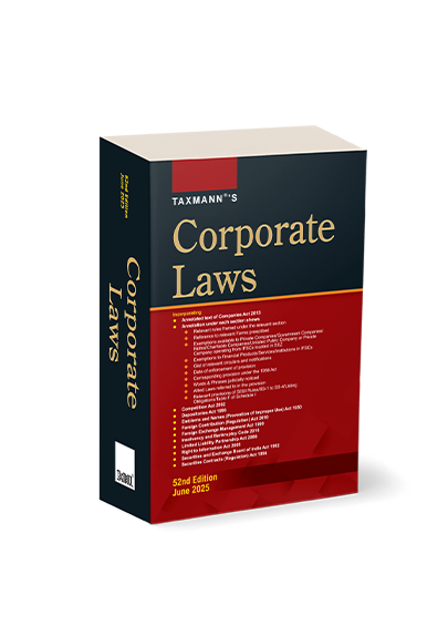 Corporate Laws (Pocket Edition) book by Taxmann