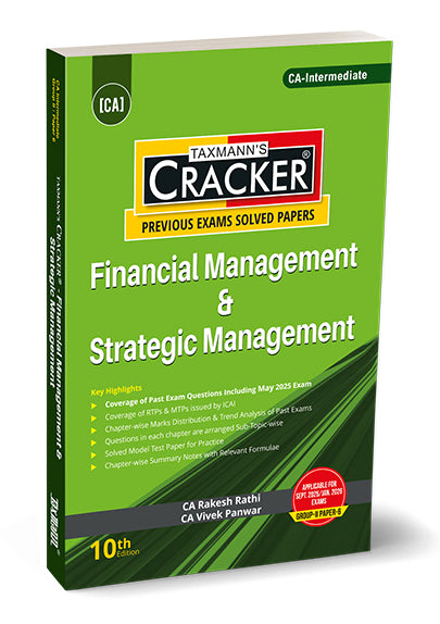 Taxmann Cracker - Financial Management & Strategic Management for CA Inter by CA Namit Arora, CA Vivek Panwar.