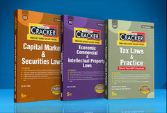 Taxmann Cracker Combo Papers 5 to 7 (CMSL, EC & IPL, & Tax) Set of 3 Books for CS Executive