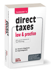 Taxmann's Direct Taxes Law & Practice (With Special Reference to Tax Planning) book by Vinod K. Singhania, Kapil Singhania