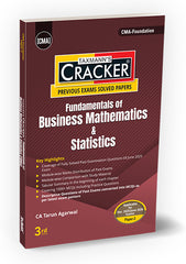 Taxmann Cracker - Fundamentals of Business Mathematics & Statistics Book for CMA Foundation by Tarun Agarwal