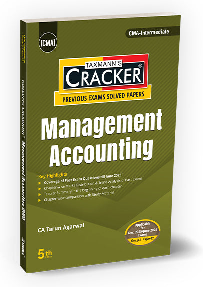 Taxmann Cracker - Management Accounting Book for CMA Inter by Tarun Agarwal