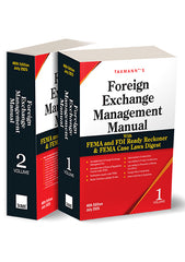 Foreign Exchange Management Manual with FEMA and FDI Ready Reckoner & FEMA Case Laws Digest (Set of 2 Volumes) by Taxmann