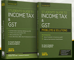 Students' Guide Combo: Students' Guide to Income Tax Act & GST (Textbook and Problems & Solutions) Set of 2 Books by Taxmann