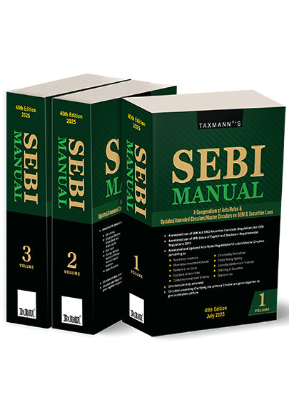 SEBI Manual (Set of 3 Volumes) book by Taxmann