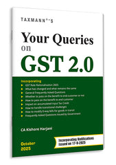 Taxmann's Your Queries on GST 2.0 book by Kishore Harjani