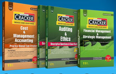 Taxmann Cracker Combo Papers 4 to 6 (CMA, Auditing, and FM SM) Set of 3 Books for CA Inter