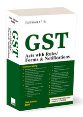 GST Acts with Rules/Forms & Notification book by Taxmann