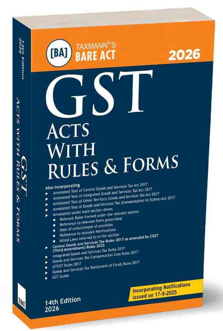 GST Acts with Rules & Forms book by Taxmann