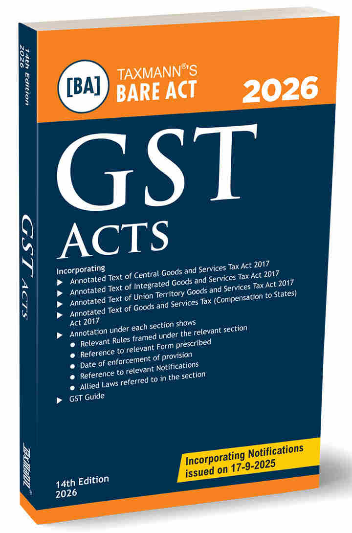 GST Acts – Bare Act (Pocket Edition) by Taxmann