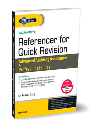 Referencer for Quick Revision - Advanced Auditing Assurance & Professional Ethics Book for CA Final by CA Pankaj Garg