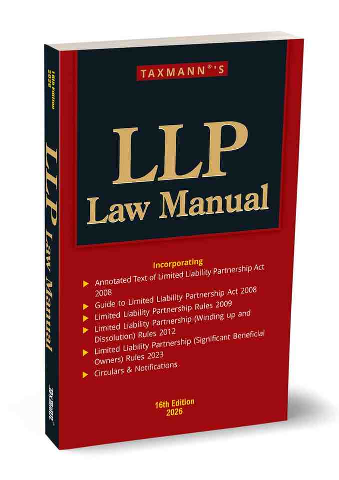 LLP Law Manual book by Taxmann