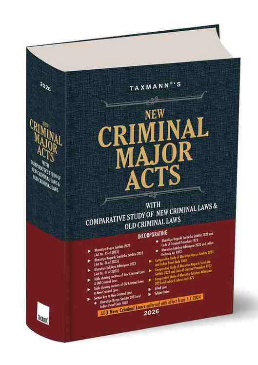 New Criminal Major Acts by Taxmann