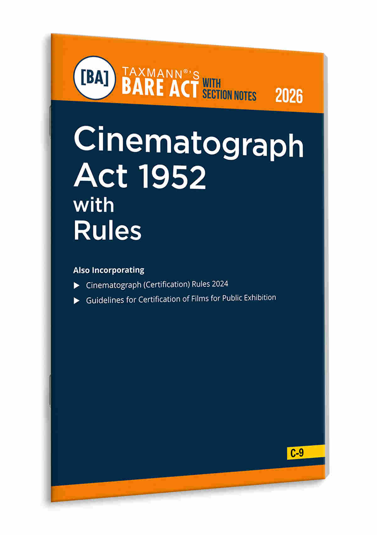 Taxmann's Cinematograph Act 1952 with Rules – Bare Act with Section Notes