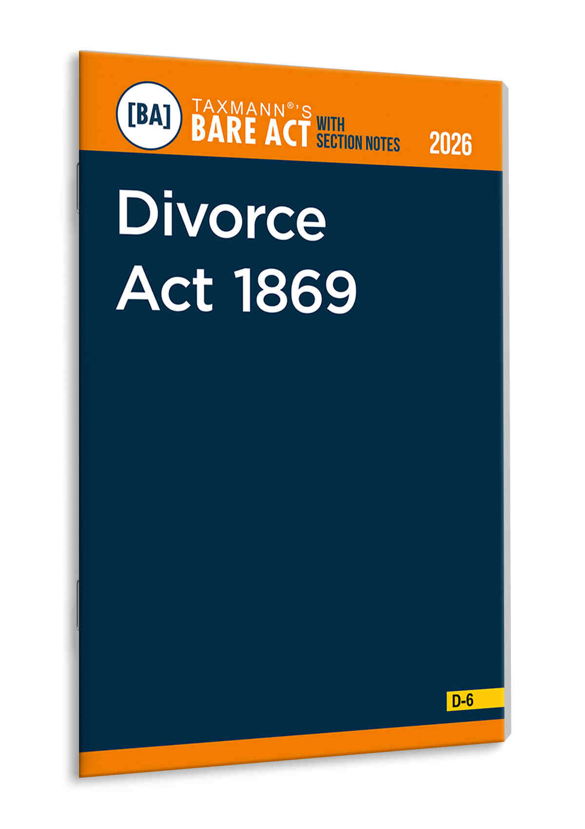 Taxmann's Divorce Act 1869 – Bare Act with Section Notes
