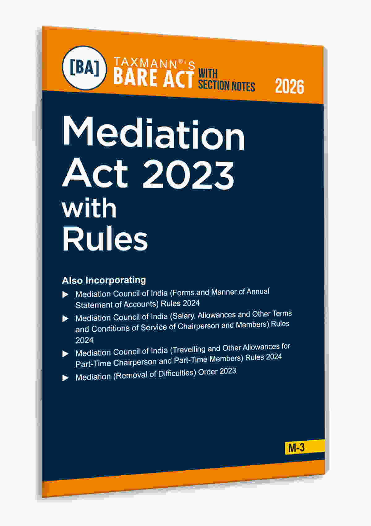 Taxmann's Mediation Act 2023 with Rules – Bare Act with Section Notes
