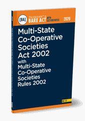 Taxmann's Multi-State Co-Operative Societies Act 2002 with Multi-State Co-Operative Societies Rules 2002 – Bare Act with Section Notes