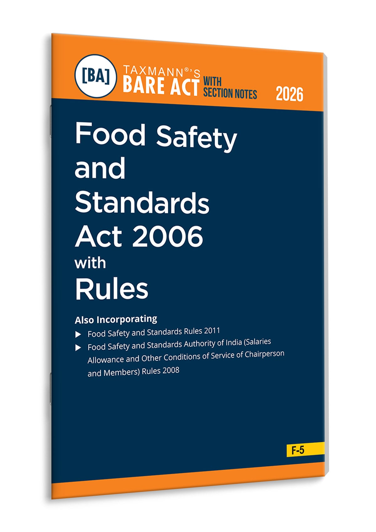 Taxmann's Food Safety and Standards Act 2006 with Rules – Bare Act with Section Notes