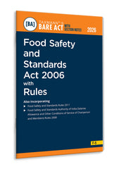 Taxmann's Food Safety and Standards Act 2006 with Rules – Bare Act with Section Notes