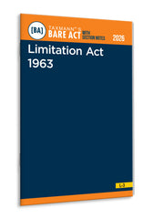 Taxmann's Limitation Act 1963 – Bare Act with Section Notes