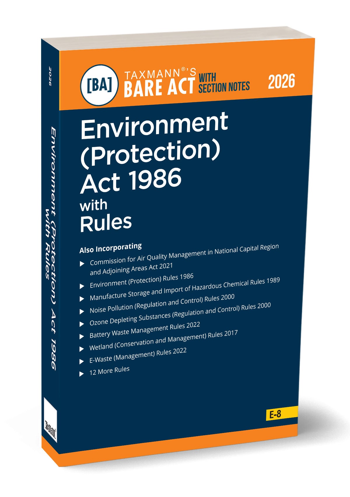 Taxmann's Environment (Protection) Act 1986 with Rules – Bare Act with Section Notes