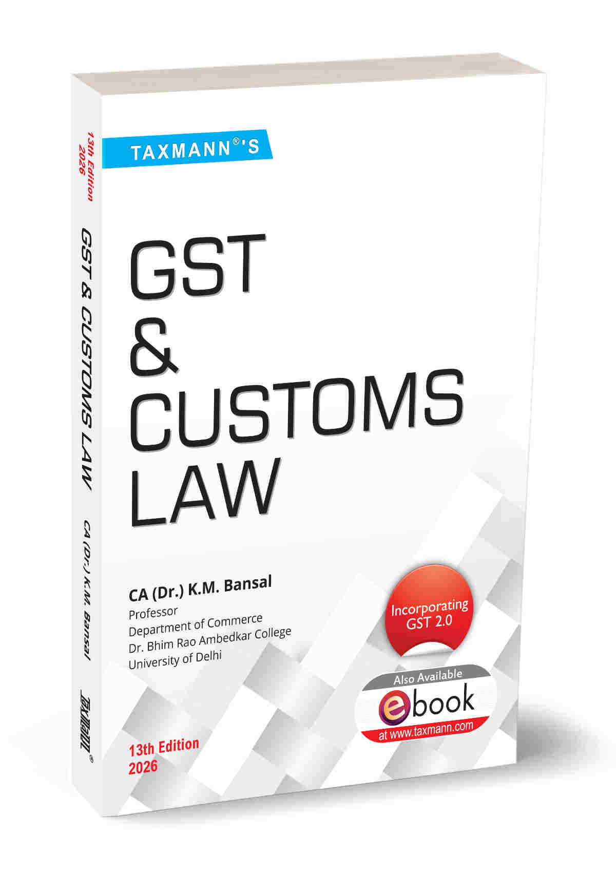 GST & Customs Law textbook by Taxmann