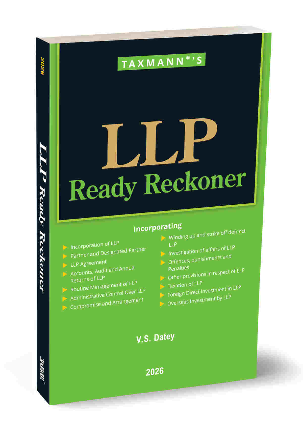 Taxmann's LLP Ready Reckoner book by V.S. Datey