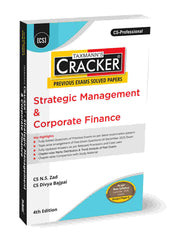 Taxmann Cracker - Strategic Management & Corporate Finance (SMCF) Book for CS Professional (2022 Syllabus) by N.S. Zad, Divya Bajpai