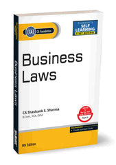 Business Laws (Study Material) Book for CA Foundation by Shashank Sharma